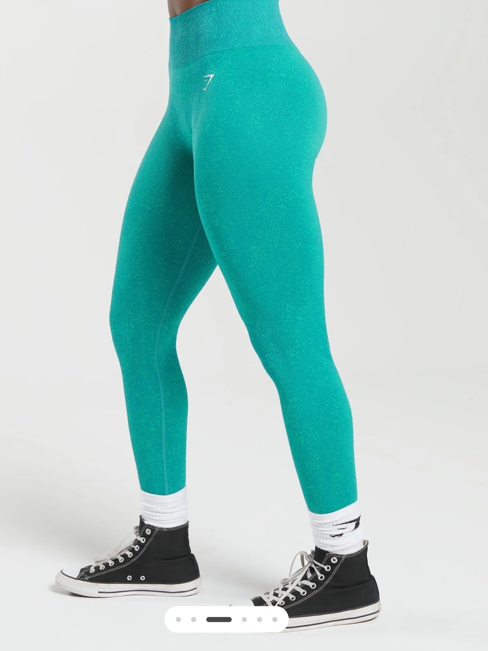 Gymshark Adapt Fleck X Whitney Simmons Leggings Green High Rise Seamless  NWOT